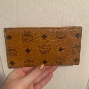 MCM Checkbook Cover